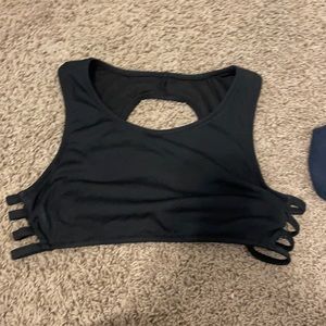Black swimsuit top